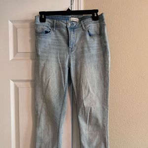 FRANCESCA BOUTIQUE HIGH WAISTED JEANS WITH CUFF BOTTOM